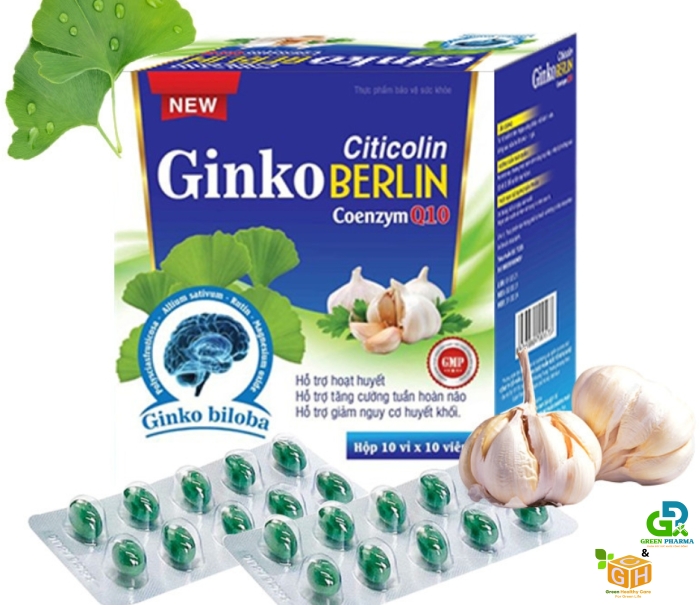 GINKO BERLIN - BỔ NÃO (Hộp 10vỉ x10viên)