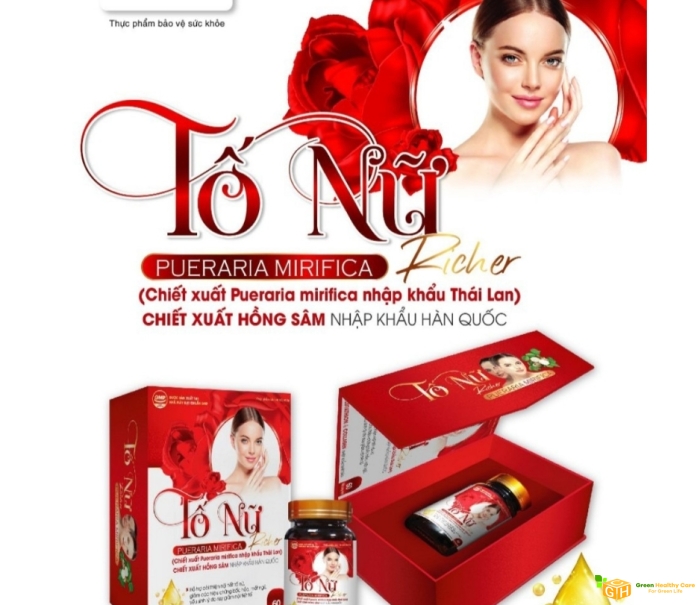 TỐ NỮ RICHER - NỘI TIẾT TỐ NỮ ( Hộp 1lọ x 60viên)