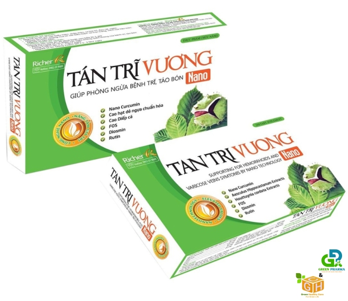 TÁN TRĨ VƯƠNG - VIÊN TRĨ (Hộp 3 vỉ x 10 viên)